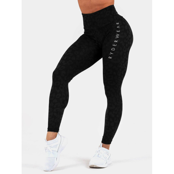 Легінси Ryderwear Instinct Scrunch Bum Leggings - Leopard Black