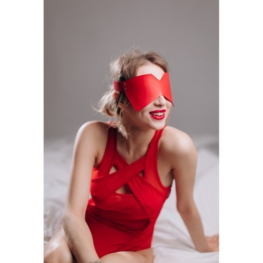 Маска на глаза MD3 RED полиуретан