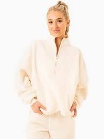 Толстовка Sideline Half Zip Jumper - Vanilla