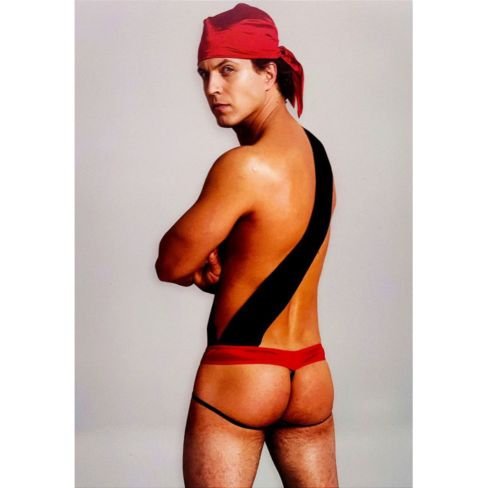 Чоловічий ігровий костюм пірата 2 предмети O/S чорний + червоний Sunspice