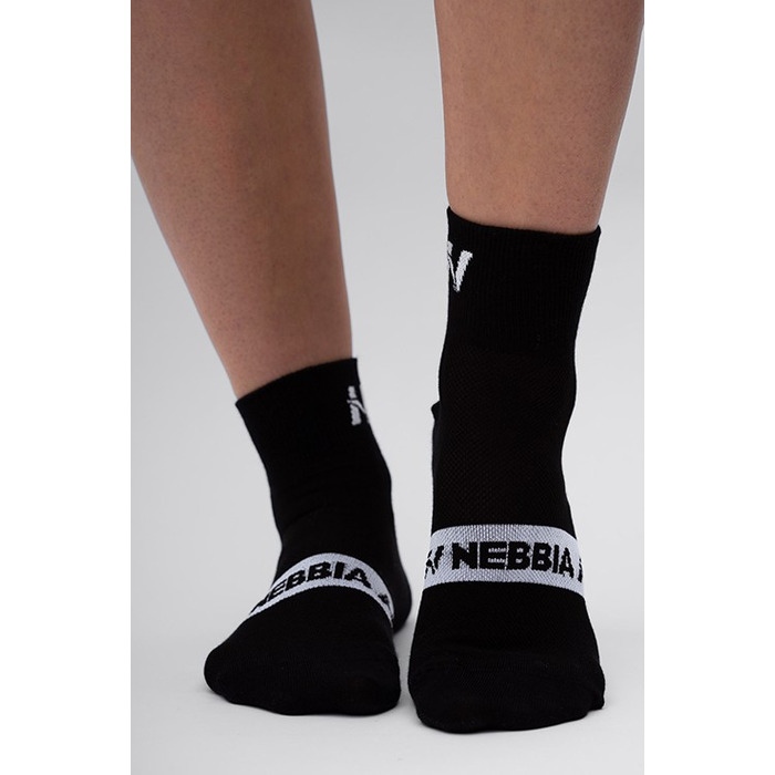 Шкарпетки NEBBIA 'EXTRA PUSH' Crew Socks Black 128