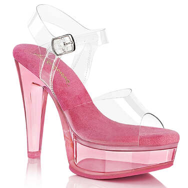 Босоножки Martini-508, каблук 5 дюймов, босоножкии с ремешком на щиколотке шириной 1 3/4 дюйма, розовые