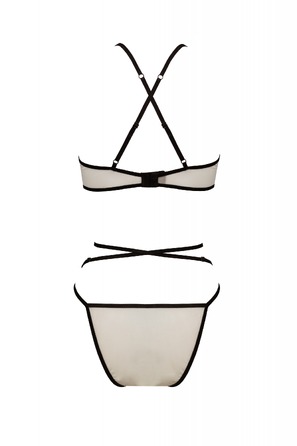 Комплект Passion Chika, бежевий, S/M