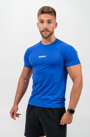 Футболка Nebbia Workout Compression T-shirt Endurance Blue 339