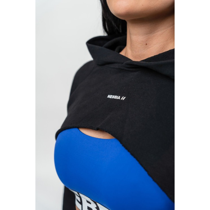Худі Nebbia Designer Cropped Hoodie Gym Time Black 259