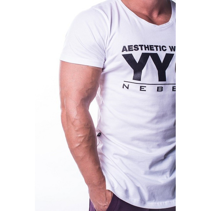 Спортивна футболка Nebbia ATHLETIC LOGO White 730