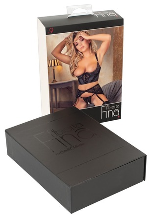 Комплект белья из трех предметов из кружева и бархата Shelf Bra Set 85B/L Shelf Bra Set 75B/S