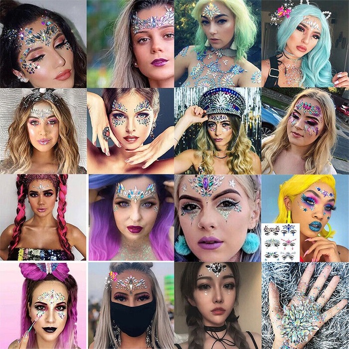 Самоклеящиеся украшения для лица и тела Leg Avenue Dahlia face jewels sticker