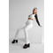 ЛЕГІНСИ WHITE LEGGINGS WITH RUFFLED WAISTBAND