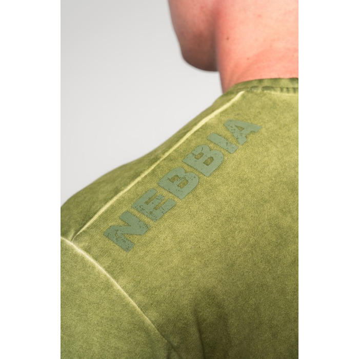 Футболка Nebbia Washed-off Oversized T-shirt HERITAGE Green 355