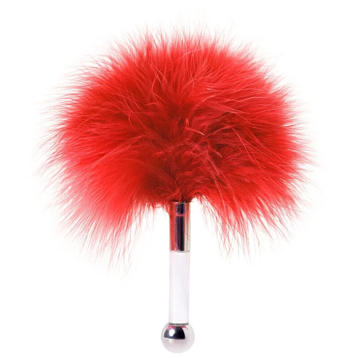Пушок на короткой ручке Runye, красный