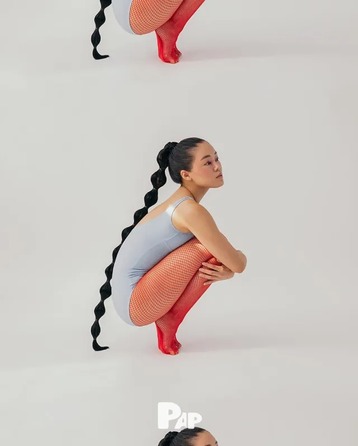 Колготки сетка телесные Leg Avenue O/S