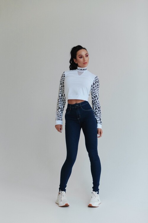 Кофта Labellamafia Blusa Neutral Flowers 21694