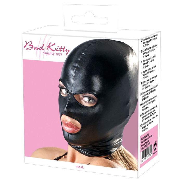 Маска черная Bad Kitty Naughty Toys Mask