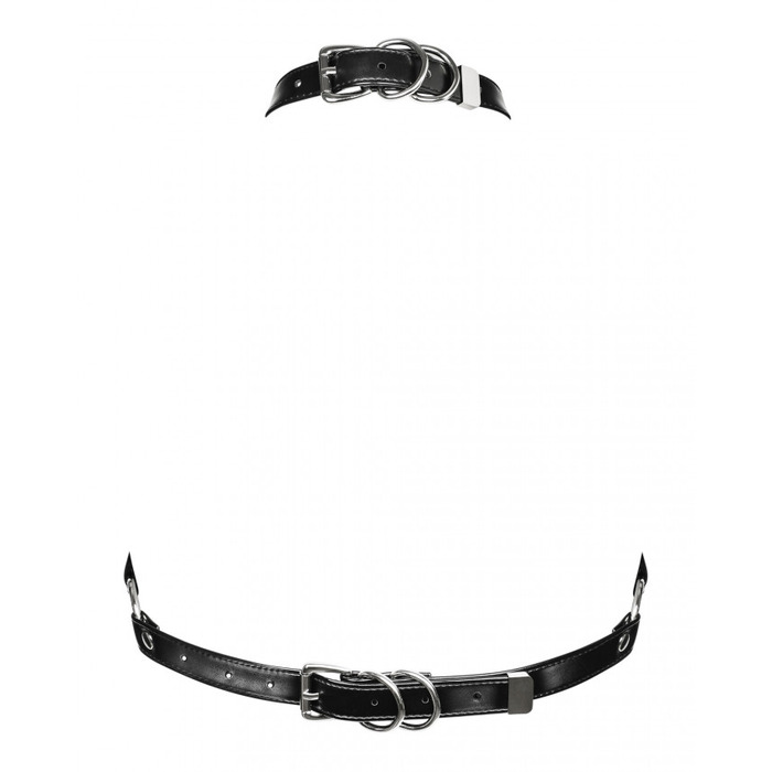 Бюстгальтер-портупея c эко кожи Obsessive A740 One Size