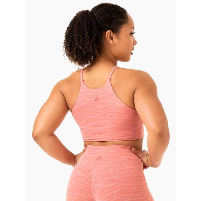 Топ Transform Reversible Sports Crop - Pink Zebra