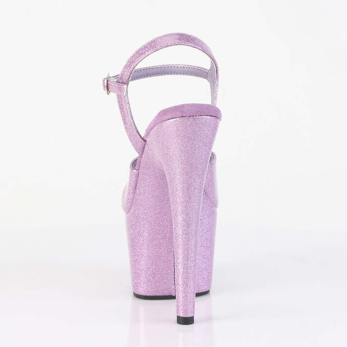 Босоніжки Adore-709GP на підборах 7 дюймів, з ремінцем на щиколотці 2 3/4 дюйма, бузковий блискучий лак