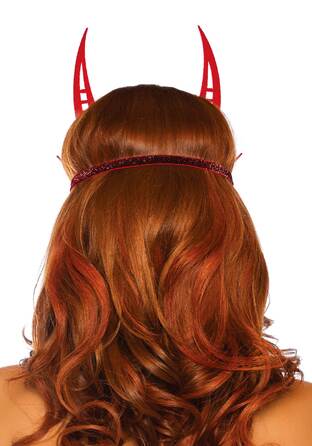 Блискуча маска диявола Leg Avenue Glitter devil mask O/S
