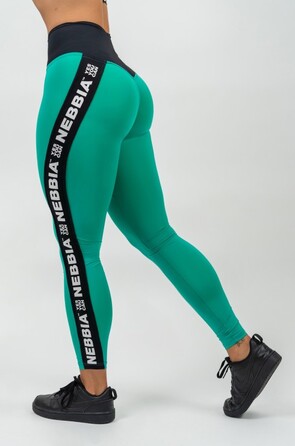 Легінси Nebbia High Waisted Side Stripe Leggings Iconic Green 209