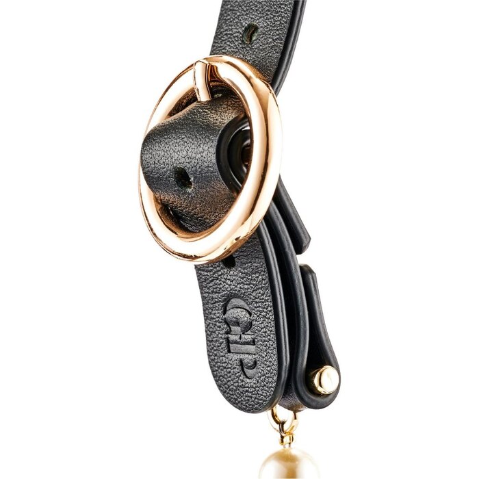 Маска BDSM Boudoir Pearl Blindfold Guilty Pleasure, чорно-золота