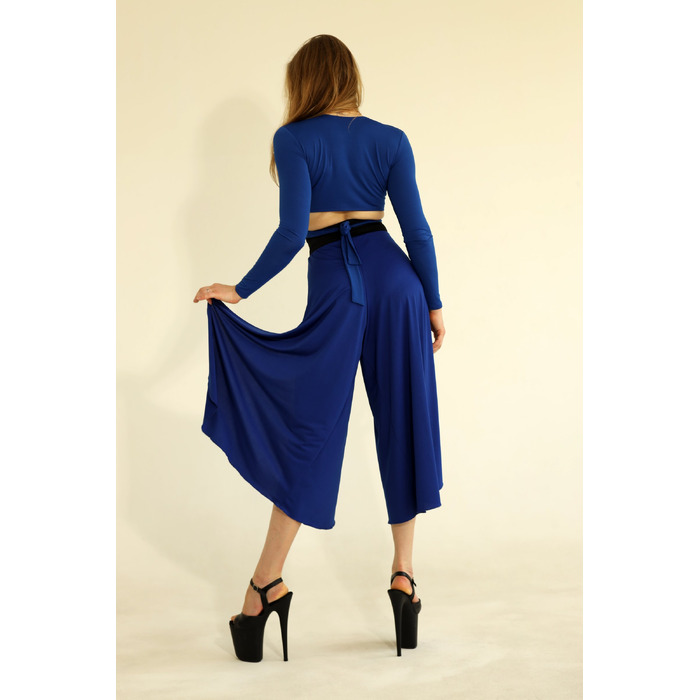 FLY CULOTTES — Повітряні Кюлоти Для Pole Dance, Contemporary Та Сценічних Виступів - синій