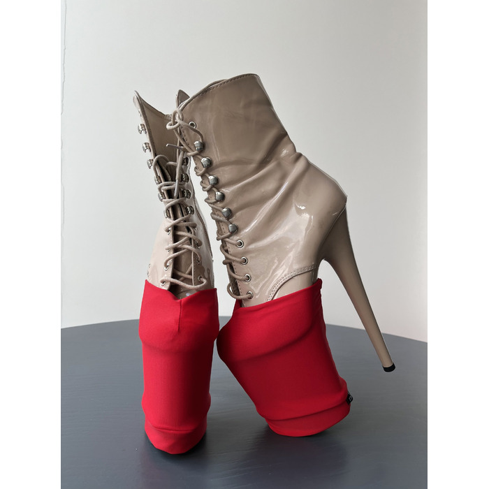 Защитные накладки на обувь Matte Stretch для Pole Dance Heels — стиль и защита, красный цвет