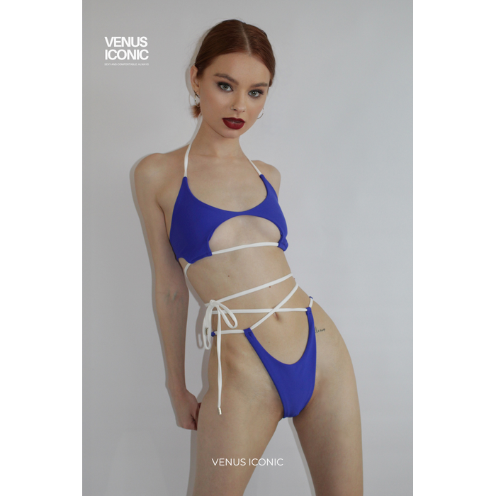 Комплект для пол-денсу Venus Iconic PEARL: спортивний топ та шорти з зав'язками