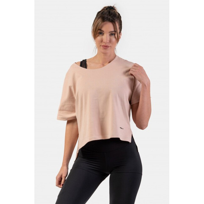 Футболка Organic Cotton Loose Fit 'The Minimalist” Crop Top 417 Salmon