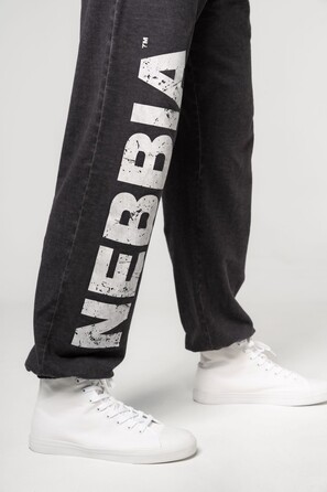 Штани Nebbia Washed-off Gym Sweatpants Baggy Style GYM BRO Black 373