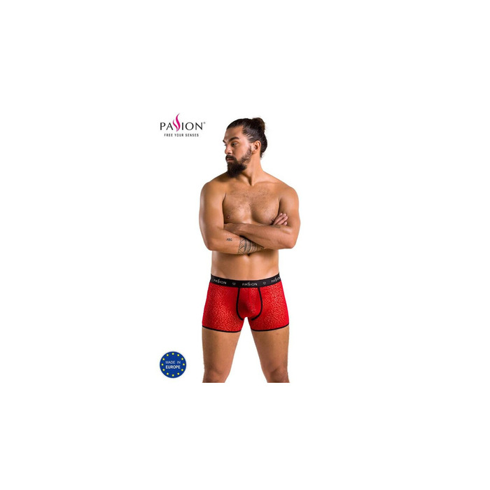 Мужские красные боксерки с рисунком 046 SHORT PARKER red L/XL - Passion