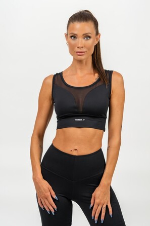 Топ Medium-Support Mesh Sports Bra PERFORMANCE Black 477